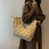 Large Capacity Women's Handbag Tote Bag Autumn Winter Nylon Shoulder Bags