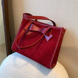 Large Capacity Women's One Shoulder Bag PU Leather Casual Ladies Handbag