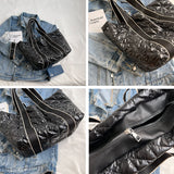 Large Capacity Women's Padded Handbags Cotton Shoulder Cross