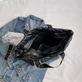 Large Capacity Women's Padded Handbags Cotton Shoulder Cross