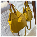 Nylon Shoulder Crossbody Bags for Women Solid Color Large Capacity