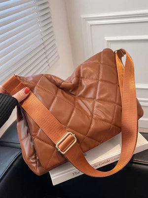 Women's Large Capacity Shoulder Bag Soft Pu Leather Handbags