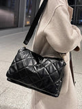 Women's Large Capacity Shoulder Bag Soft Pu Leather Handbags