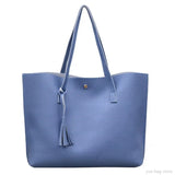 Large Capacity Women's Shoulder Bag Tote Bag With Tassel Handbag