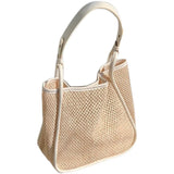 Large Capacity Women's Straw Shoulder Bag Summer Ladies Woven Travel Tote