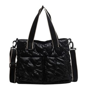 Large Capacity Women's Tote Bag Soft Cotton Handbag