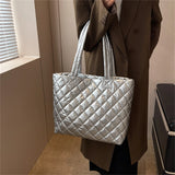 Large Capacity Women's Tote Bag Cotton Shoulder Bags Winter Female Handbags