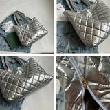 Large Capacity Women's Tote Bag Cotton Shoulder Bags Winter Female Handbags