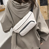 Large Capacity Women's Waist Bag Pu Leather Fanny Pack Multifunction