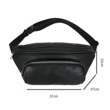 Large Capacity Women's Waist Bag Pu Leather Fanny Pack Multifunction