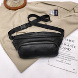 Large Capacity Women's Waist Bag Pu Leather Fanny Pack Multifunction
