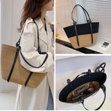 Large Capacity Beach Straw Tote Bags Women Shoulder Bags