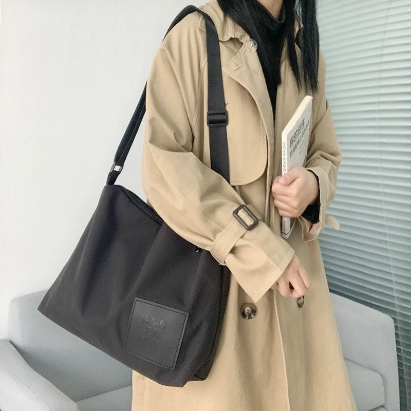 Large Capacity Zipper Shoulder Bags Waterproof Travel Cross Body