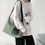 Large Capacity Zipper Shoulder Bags Waterproof Travel Cross Body