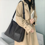 Large Capacity Zipper Shoulder Bags Waterproof Travel Cross Body