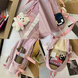 Large Capacity Women Backpack Teenage Girl Schoolbag Waterproof Female Student L