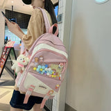 Large Capacity Women Backpack Teenage Girl Schoolbag Waterproof Female Student L