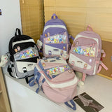Large Capacity Women Backpack Teenage Girl Schoolbag Waterproof Female Student L