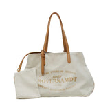 Casual Tote Bag Women Canvas Handbags Letter Print Travel Hobo Shoulder Bag