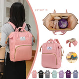 Large Compartment Waterproof Diaper Backpack