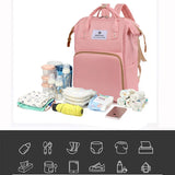 Large Compartment Waterproof Diaper Backpack