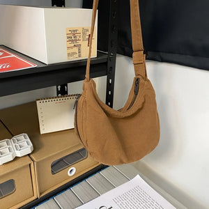 Canvas Crossbody Bag for Girls Women's Shoulder Messenger Bag