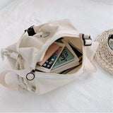 Large Capacity Canvas Messenger Bag Girls Shoulder Bag