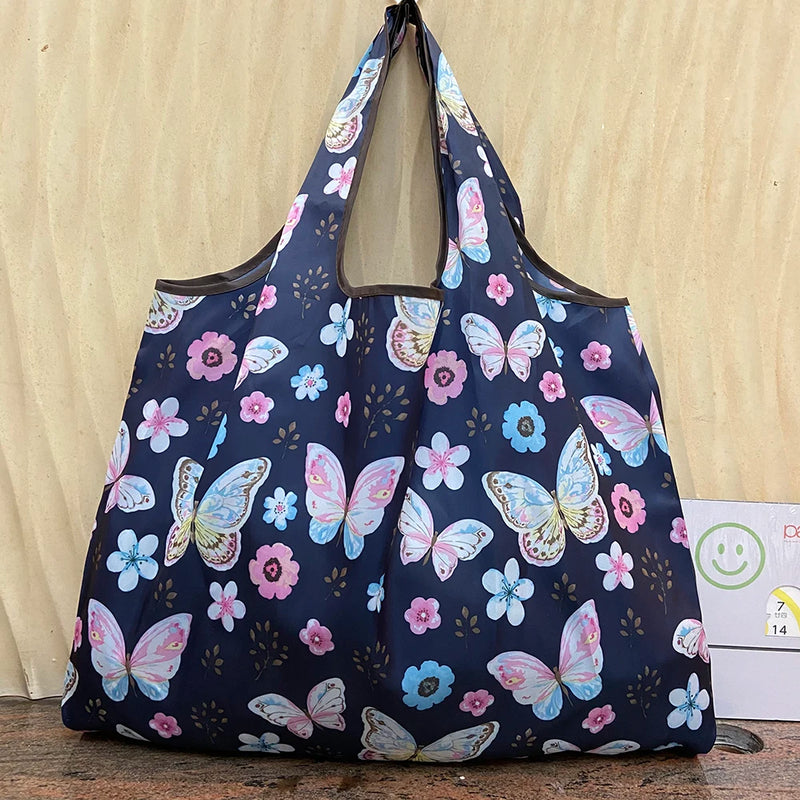 Large Pocket Reusable Shopping Bag Foldable Handbag Ecological Bag