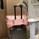 Large Female Travel Bag with Shoe Compartment