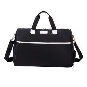 Large Waterproof Travel Bag Gym Duffle Yoga Tote with Shoe Compartment