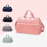 Large Waterproof Travel Bag Gym Duffle Yoga Tote with Shoe Compartment