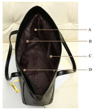 Crocodile Pattern Shoulder Bag for Women Pu Leather Tote Handbag