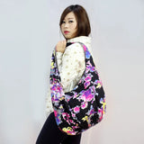Bohemian Floral Canvas Shoulder Bag Women's Handbag