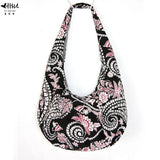 Bohemian Floral Canvas Shoulder Bag Women's Handbag