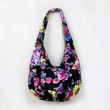 Bohemian Floral Canvas Shoulder Bag Women's Handbag