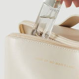 Large Leather Travel Cosmetic Bag for Women - Makeup Organizer