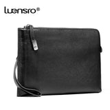 Large Men Wallet Leather Organizer Anti-theft Lock Moneybag Men Purse