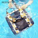 Large Mesh Beach Bag Women Travel Gym Nylon Shoulder Handbags High Capacity