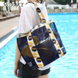 Large Mesh Beach Bag Women Travel Gym Nylon Shoulder Handbags High Capacity
