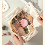Large Opening Cosmetic Bag Makeup Storage Travel Toiletrie Organizer