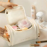 Large Opening Cosmetic Bag Makeup Storage Travel Toiletrie Organizer