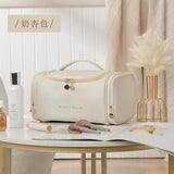 Large Opening Cosmetic Bag Makeup Storage Travel Toiletrie Organizer