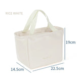 Large Portable Insulated Lunch Bag Waterproof PU Food Carrier Thicken Thermal Bo