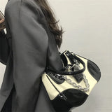 Retro PU Leather Shoulder Bag for Women Chain Messenger Handbag