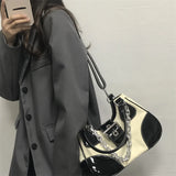 Retro PU Leather Shoulder Bag for Women Chain Messenger Handbag