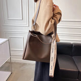 Vintage Leather Tote Bag Crossbody Handbag Women