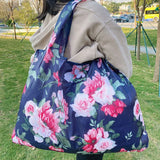 Large Reusable Shopping Bag Thickened Nylon Grocery Bag Foldable