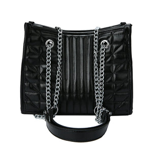 Quilted Chain Crossbody Tote Bag Leather Shoulder Bag