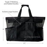 Large Beach Bag Mesh Durable Waterproof Underwear Pocket Tote
