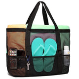Large Beach Bag Mesh Durable Waterproof Underwear Pocket Tote